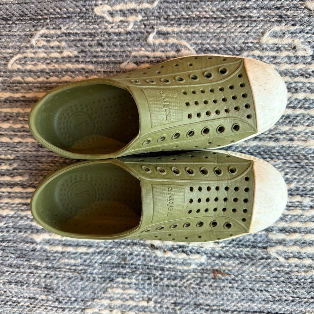 Native Kids Olive Green Water Shoes